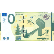 0 Euro biljet Bergisel Ski Jump Innsbruck